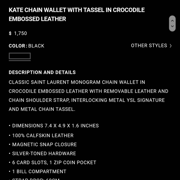 Saint Laurent monogram bag - Picture 6 of 8